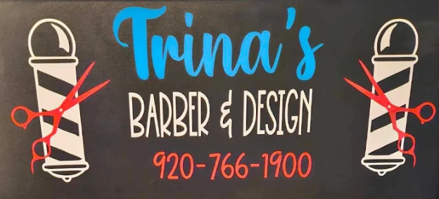 Trina's Barber & Desgn logo